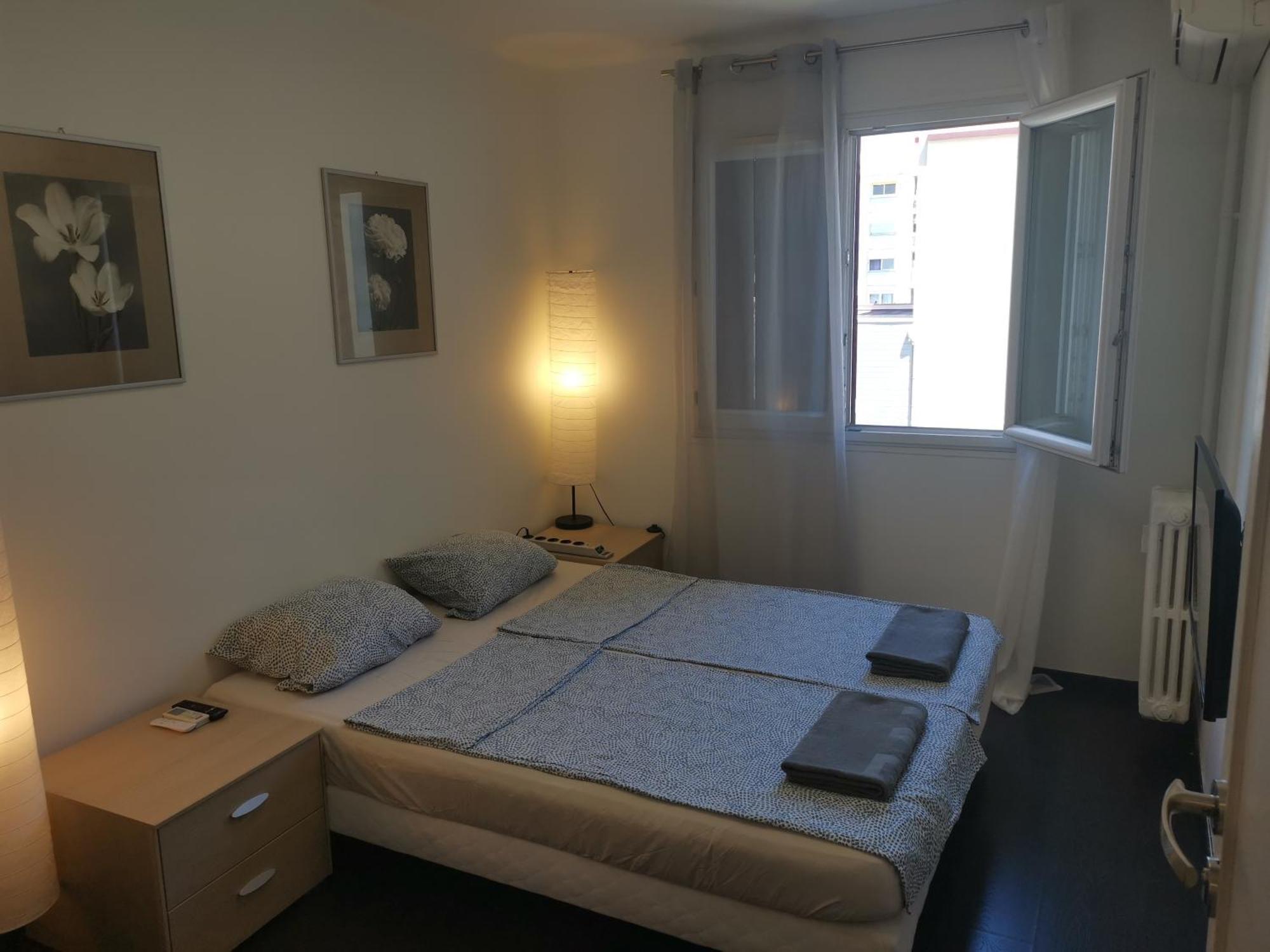 The Nice - 3 Rooms, 3Air Cond, 3Tv, 3Fans, 2 Wc, Wifi Everywhere 5Min Aeroport, Train, Beach, 1Min Tram, 15 Min Centre, Port, Parking Possible 외부 사진